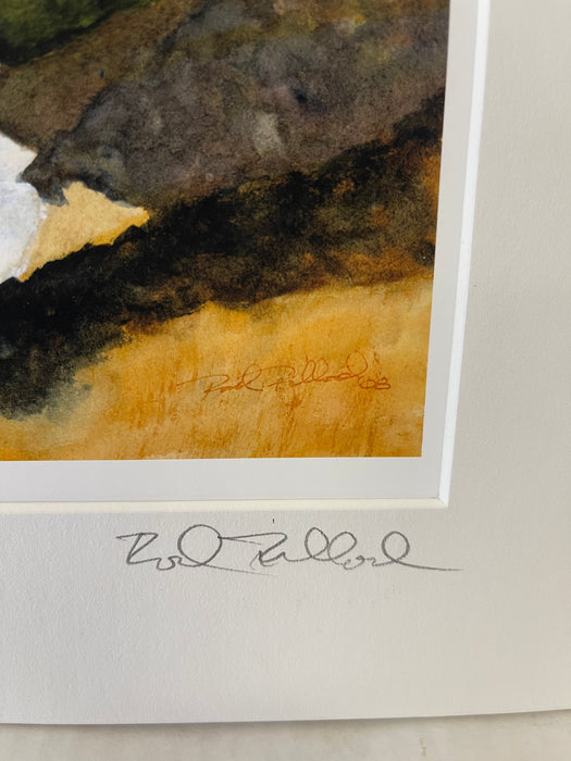Watercolor Print Coastal Landscape "North of Manzanita" -Signed