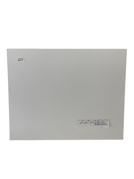 Watercolor Print Coastal Landscape "North of Manzanita" -Signed