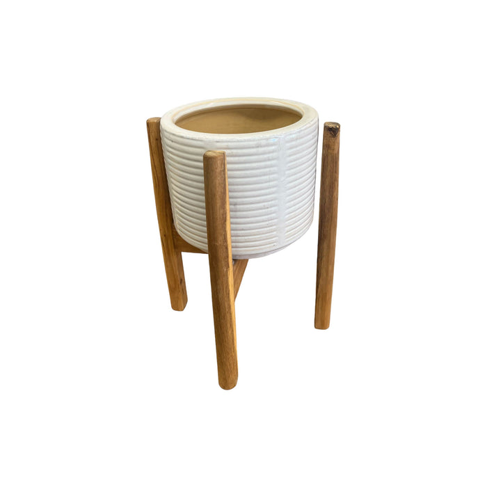 Brand New 85” Ceramic Planter Pot with Stand