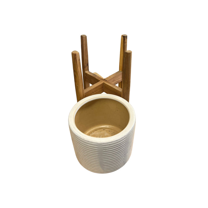 Brand New 85” Ceramic Planter Pot with Stand