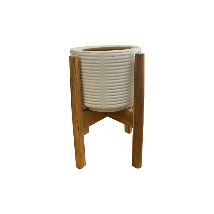 Brand New 85” Ceramic Planter Pot with Stand