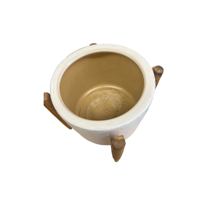 Brand New 85” Ceramic Planter Pot with Stand