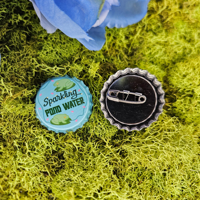 Froggy Drink Bottle Cap Buttons
