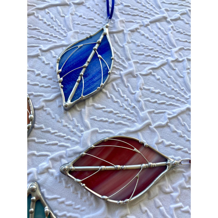 Little Leaf - Glass Charm