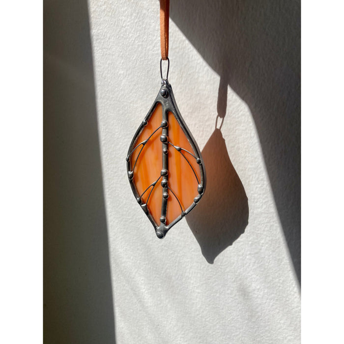 Little Leaf - Glass Charm