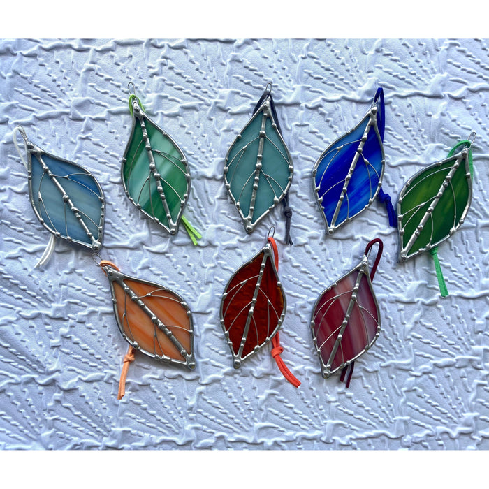 Little Leaf - Glass Charm