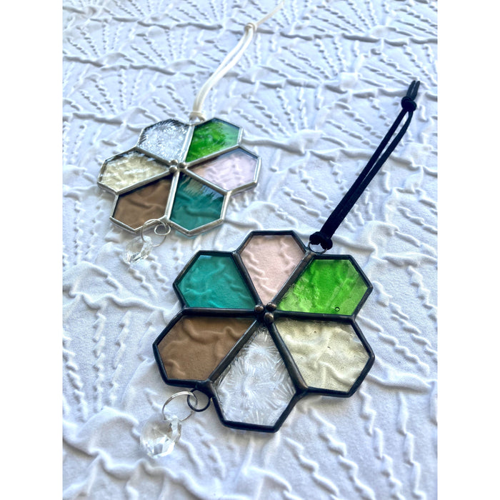 Tessa Flower - Glass Charm