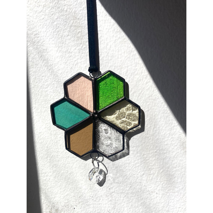 Tessa Flower - Glass Charm