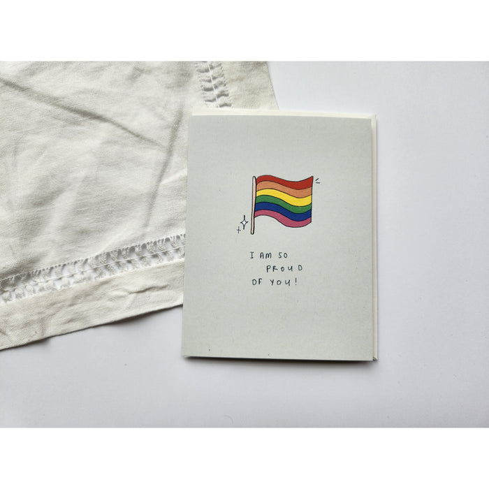 I am so proud of you greeting card