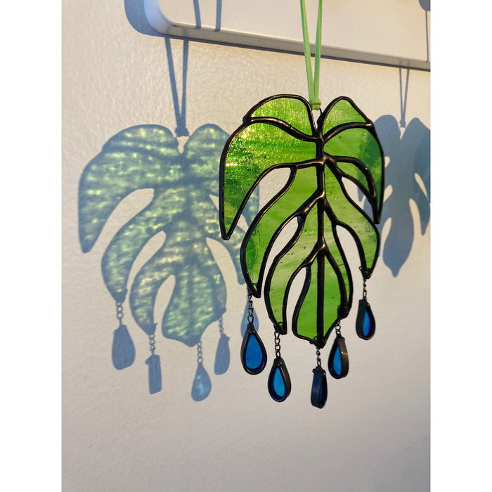 Well Watered Monstera Stained Glass