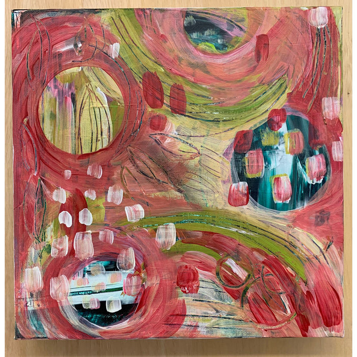 "Pretty in Pink"- Seattle Original Handmade Abstract Painting
