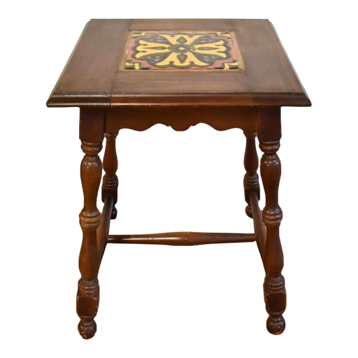 Antique 1940s California Catalina Style Tile Top Table (Available by Online Purchase Only)