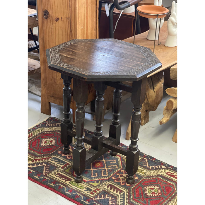 Antique Accent Table Stand UK Import (Available by Online Purchase Only)