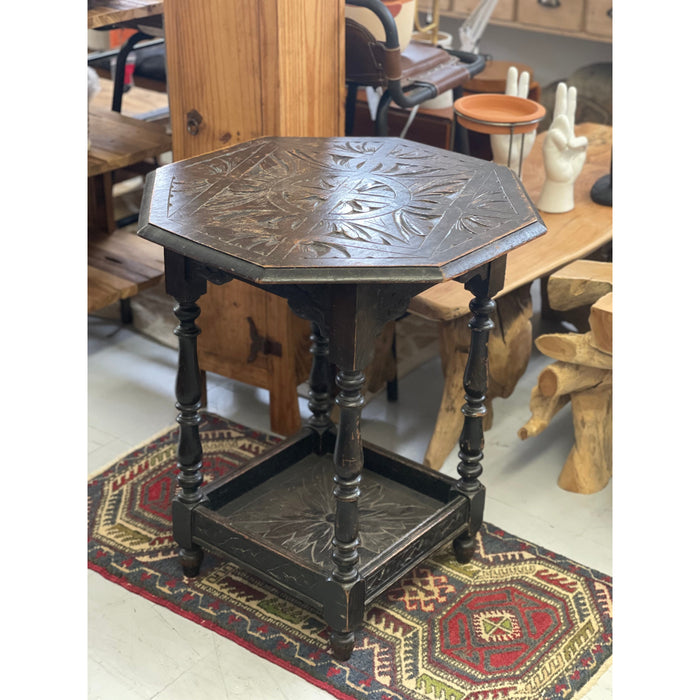Antique Accent Table Stand UK Import (Available by Online Purchase Only)