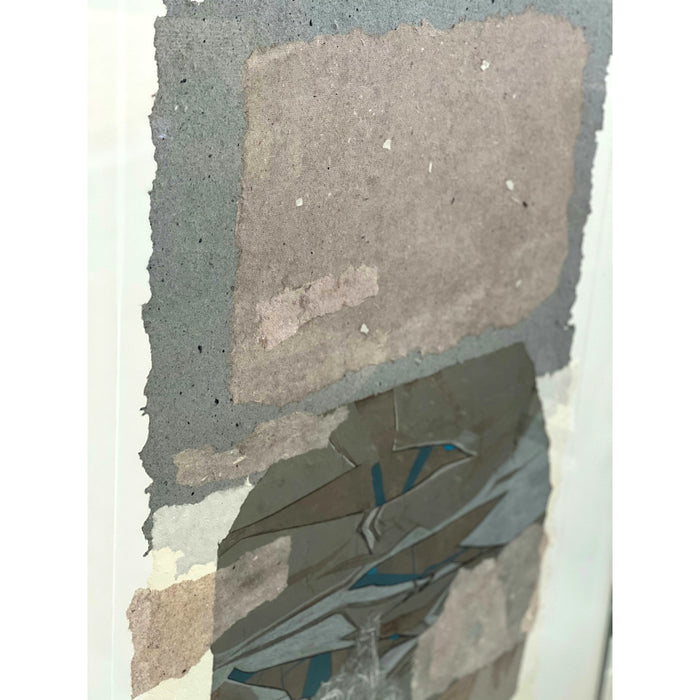 Framed Abstract Mixed Media Art