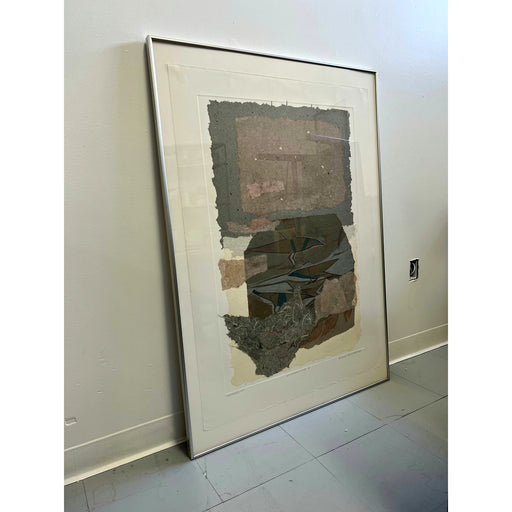 Framed Abstract Mixed Media Art