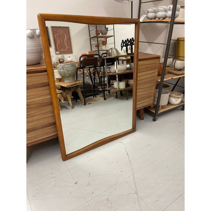 Mid Century Modern Wood Framed Mirror