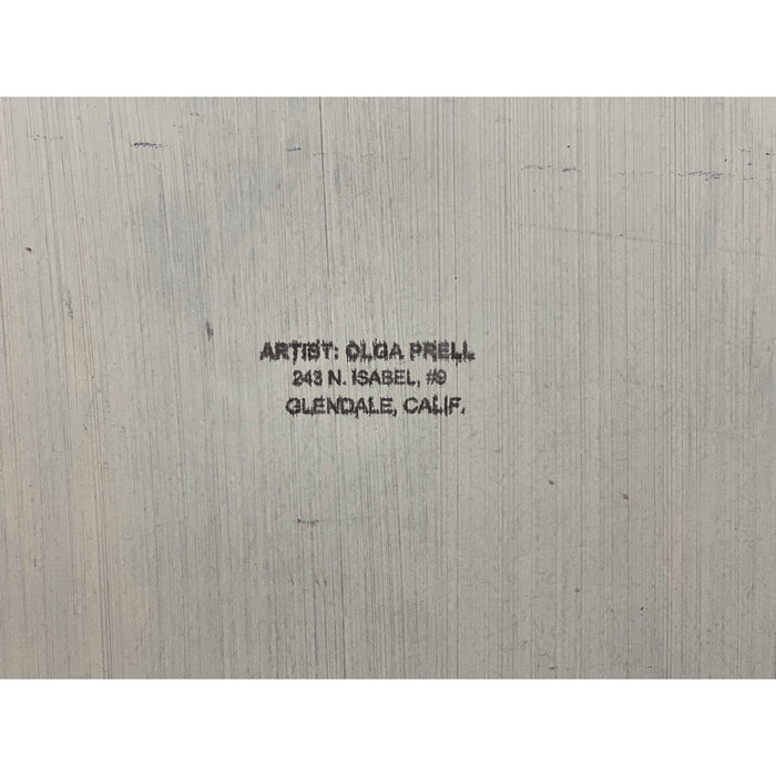 Portrait of a Woman from the Medieval age by Olga Prell Abstract Painting on Board