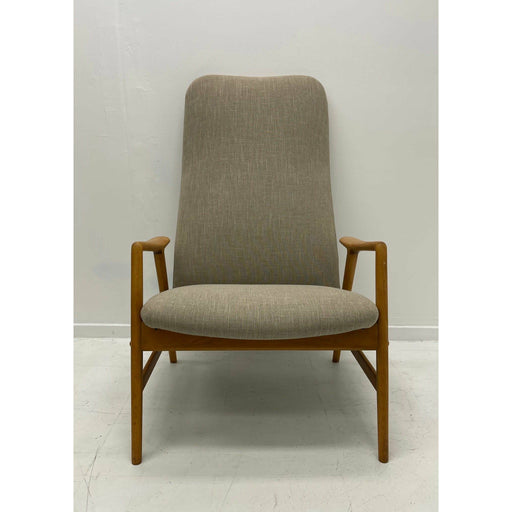 Reupholstered Danish Modern Lounge Chair with Recline (Available for Online Purchase Only)