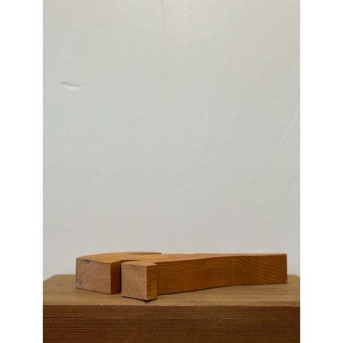 Rustic Wooden Carved Howling Animal