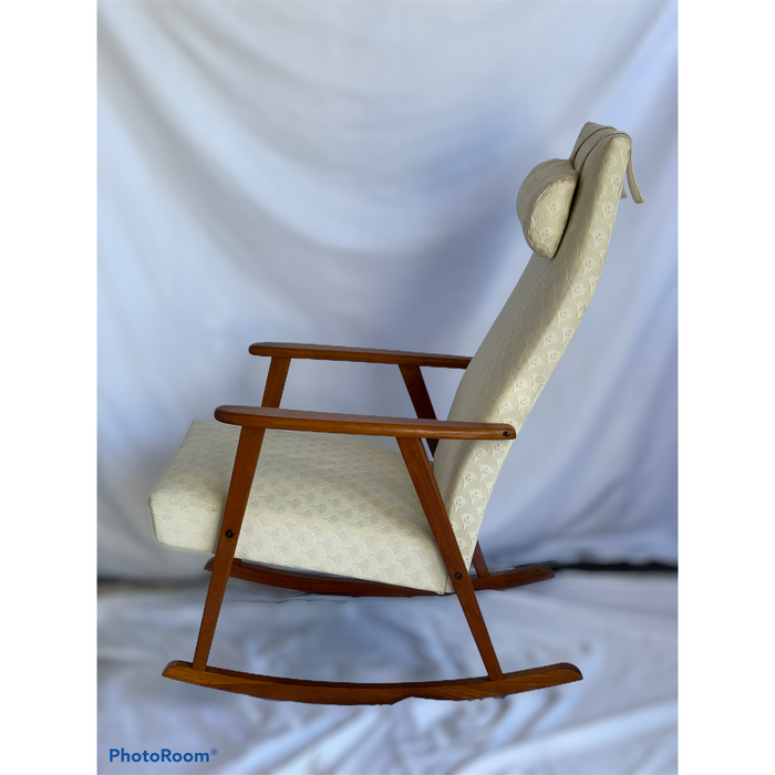 Vintage 1960s Mid-Century Modern Danish Teak Rocking Chair (Available by Online Purchase Only)