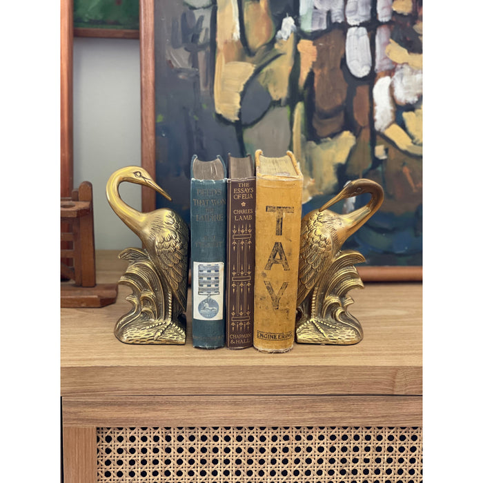 Vintage Bird Book Ends Set of 2