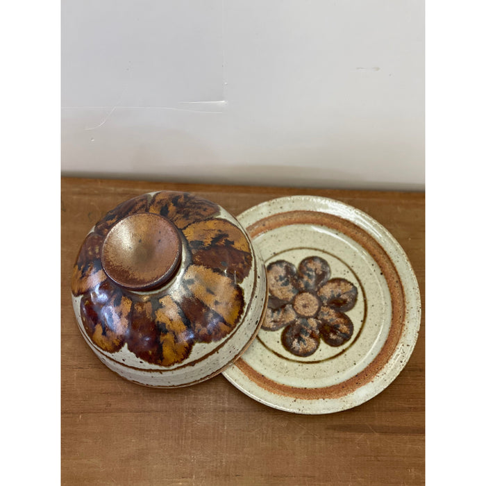 Vintage Covered Butter / Cheese Plate