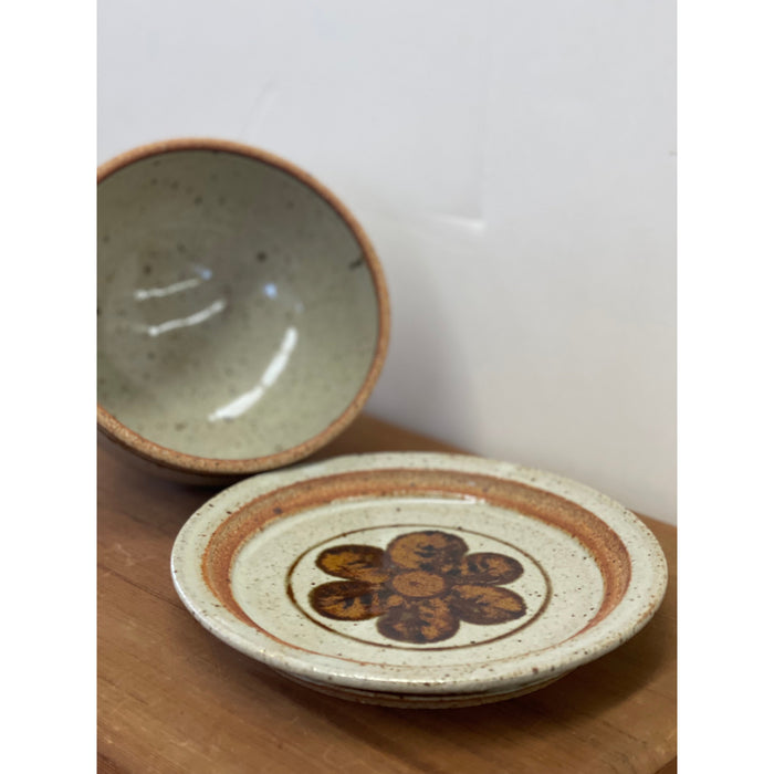 Vintage Covered Butter / Cheese Plate