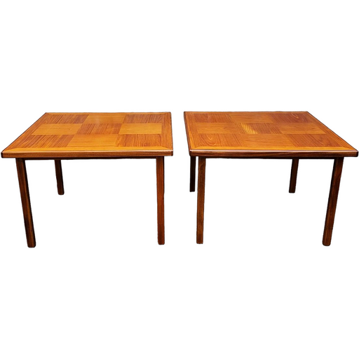 Vintage Danish Mid Century Modern Teak Coffee Tables Set of 2