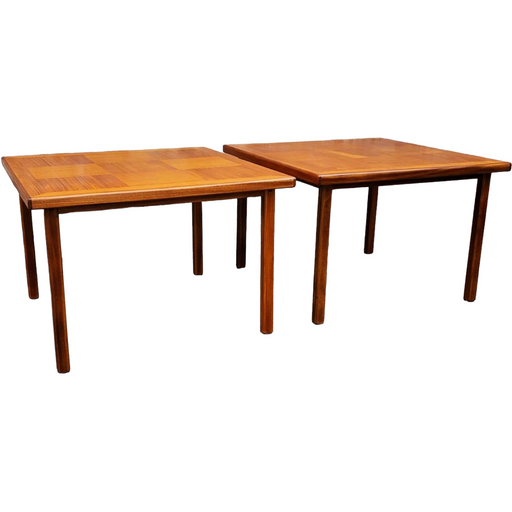 Vintage Danish Mid Century Modern Teak Coffee Tables Set of 2