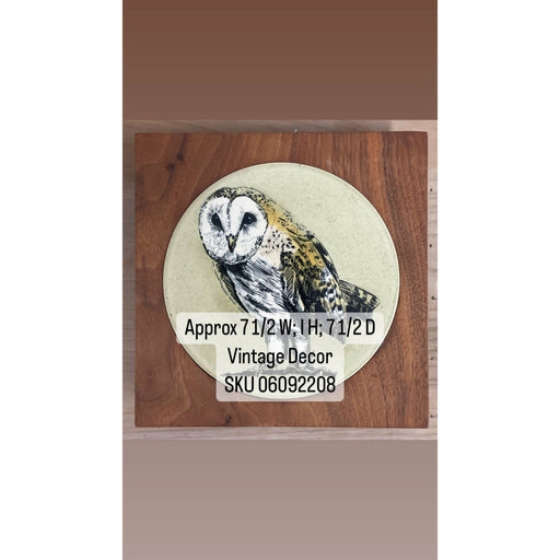 Vintage Decor Owl Tile