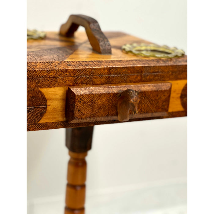 Vintage Folk Art Table Circa 1940s - 1960s