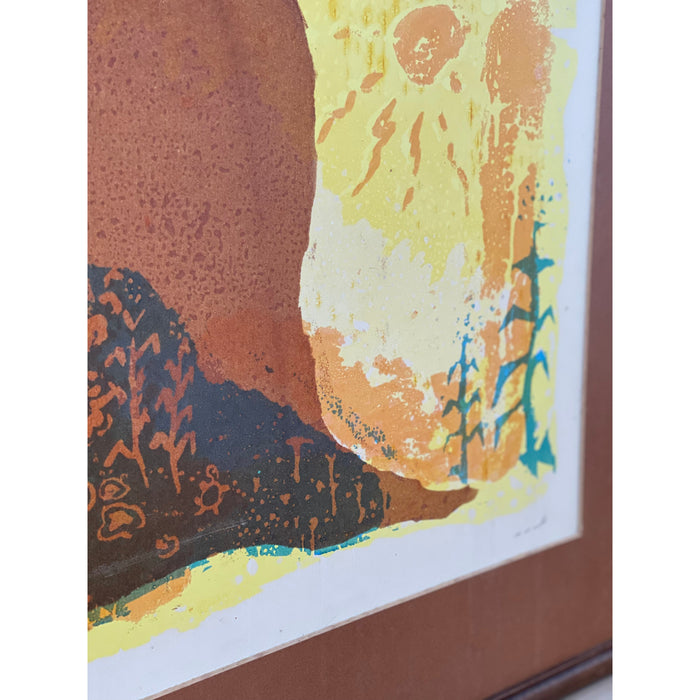 Vintage Framed Print, Signed and Numbered