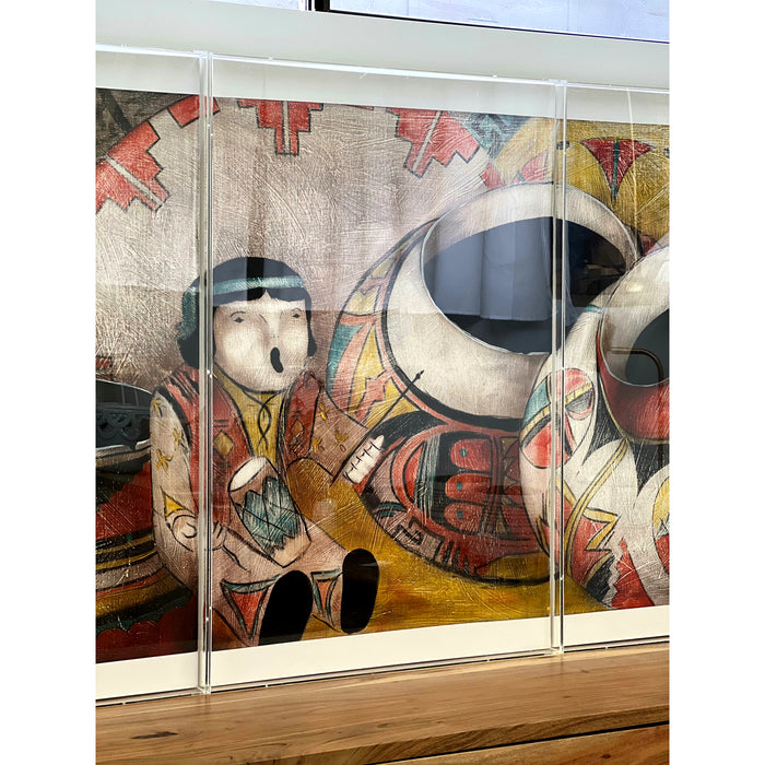 Vintage Framed Signed 1989 Art