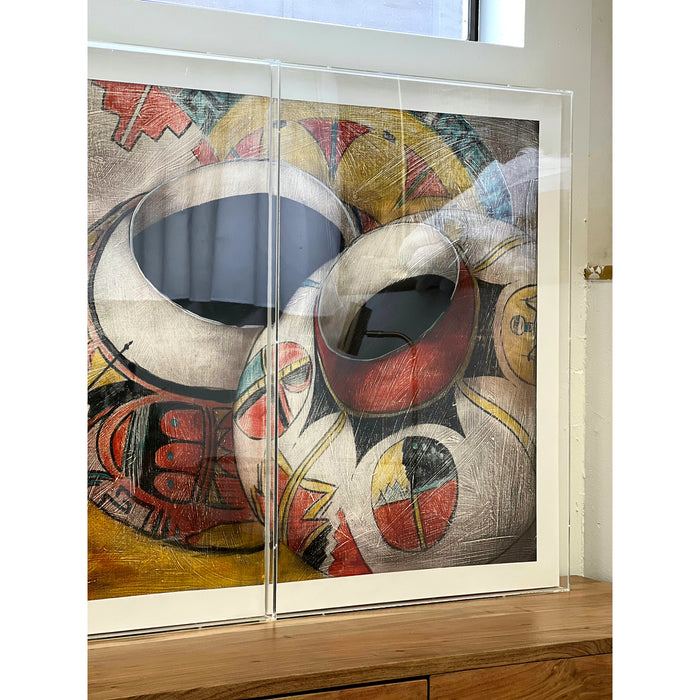 Vintage Framed Signed 1989 Art