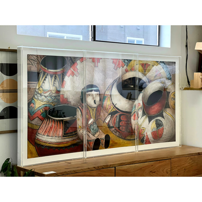 Vintage Framed Signed 1989 Art