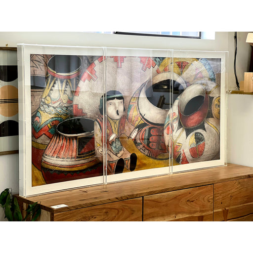 Vintage Framed Signed 1989 Art