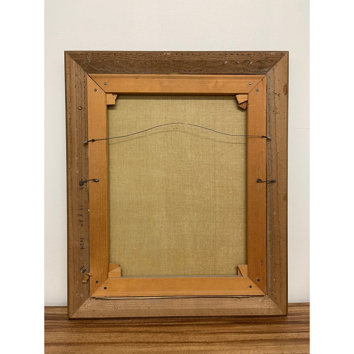 Vintage Framed Signed Painting Impressionistic Nautical Scene