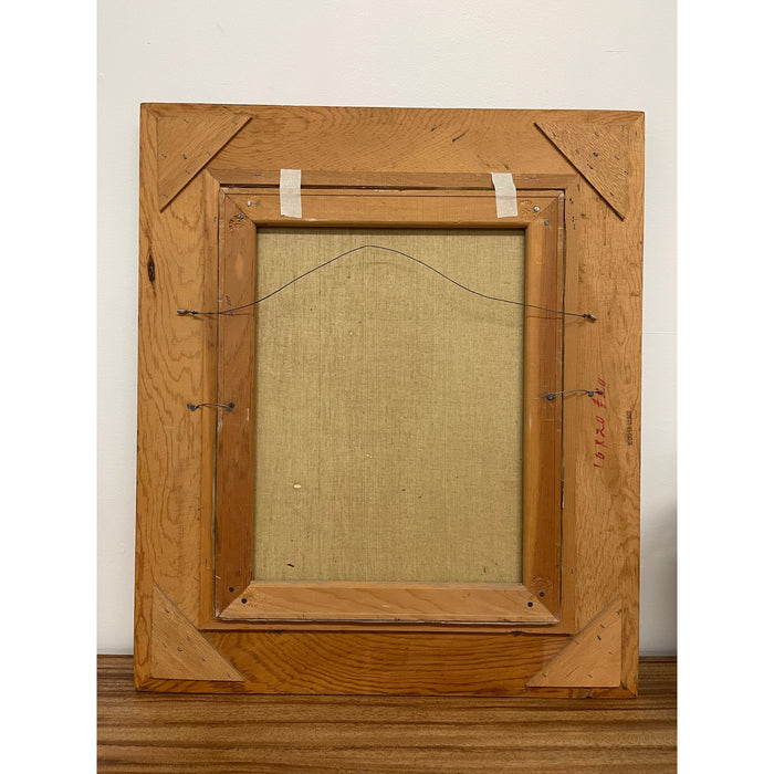 Vintage Framed Signed painting Abstract Scene