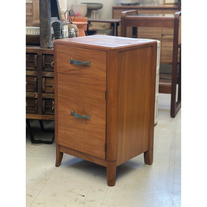 Vintage Mid Century Modern Accent Table with Dovetail Drawers Circa 1950s - 1970s