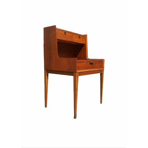 Vintage Mid Century Modern Arthur Umanoff for Cavalier walnut Entryway Table (Available for Online Purchase Only)