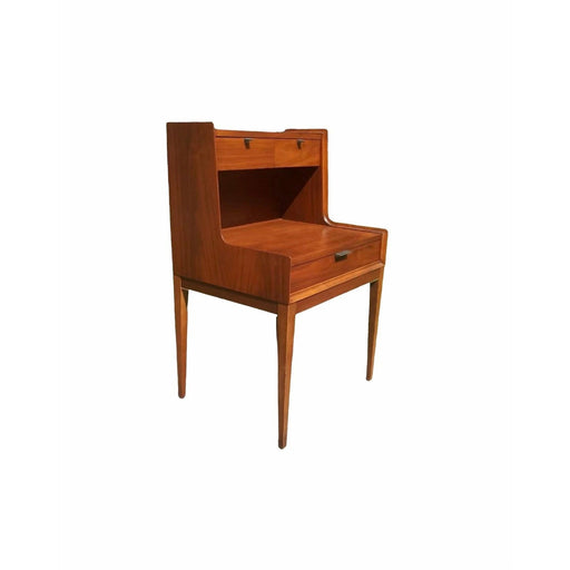 Vintage Mid Century Modern Arthur Umanoff for Cavalier walnut Entryway Table (Available for Online Purchase Only)