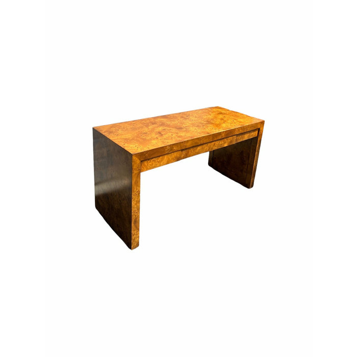 Vintage Mid Century Modern Desk Table by Hekman Furniture Parson Design 3 - Drawer Finished Back (Available for Online Purchase Only)