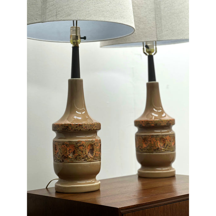Vintage Mid Century Modern Lamps Set Of 2