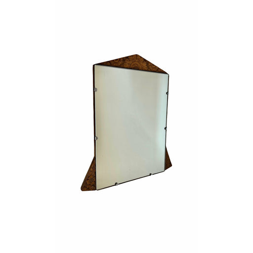 Vintage Mirror Art Deco Style with Floral Carvings Possibly Circa 1950s - 1970s