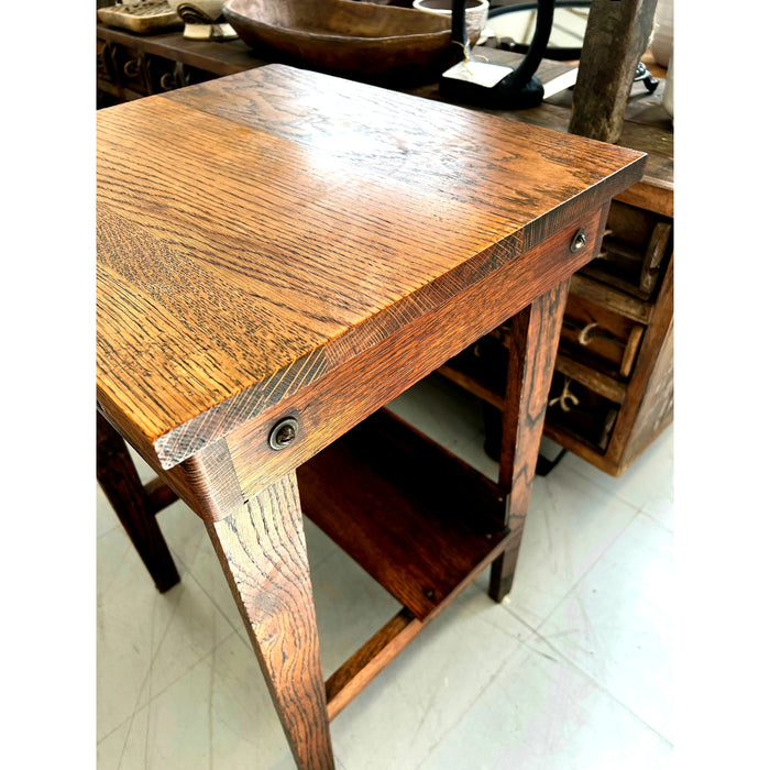 Vintage Oak Mission Table