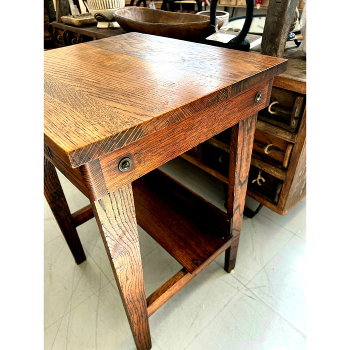 Vintage Oak Mission Table