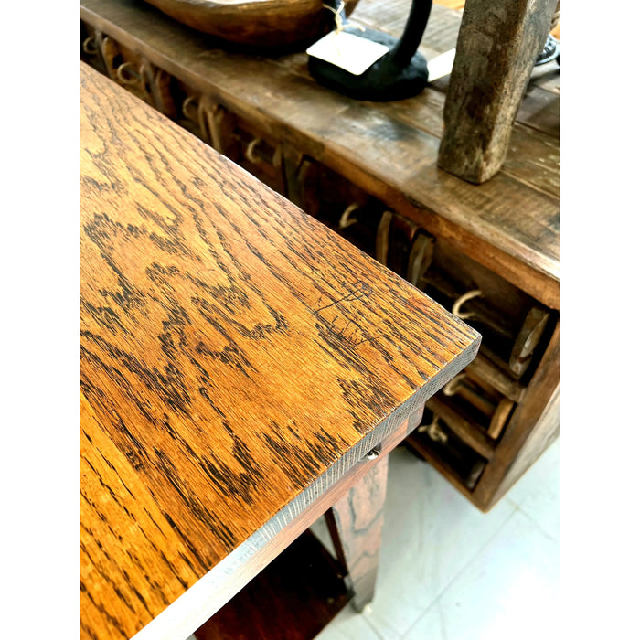 Vintage Oak Mission Table