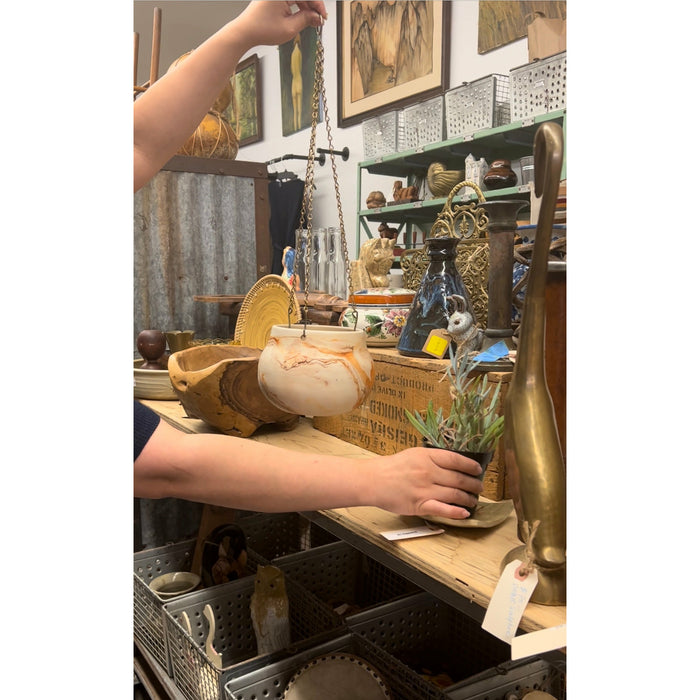 Vintage Pottery With Wire (Plants not Included)