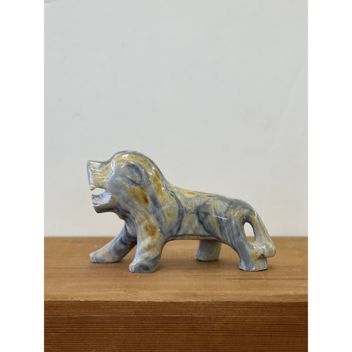 Vintage Stone Caved Lion